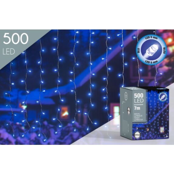 Rideau 500led l700.h150 bleu