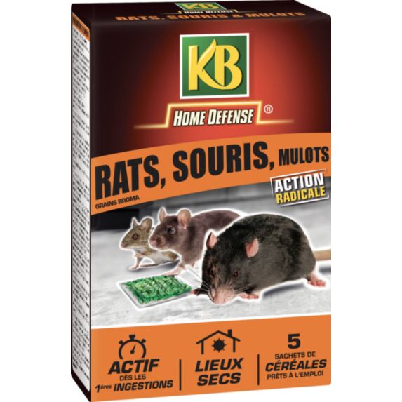 rats et souris & mulots céréales125g