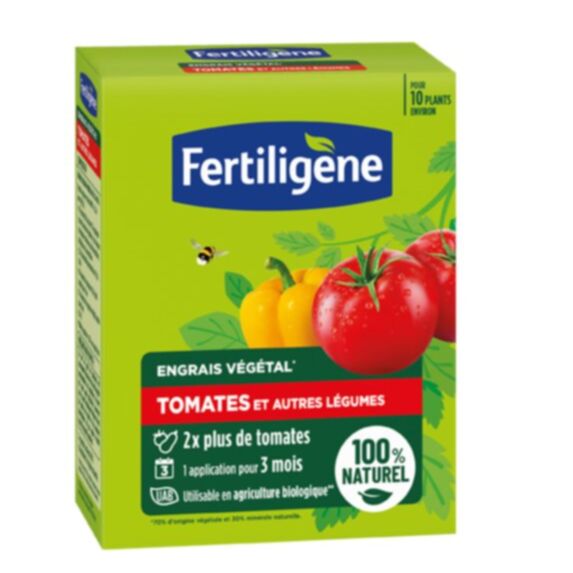 Engrais Végétal pour Tomates et Autres Légumes UAB 650g - FERTILIGENE