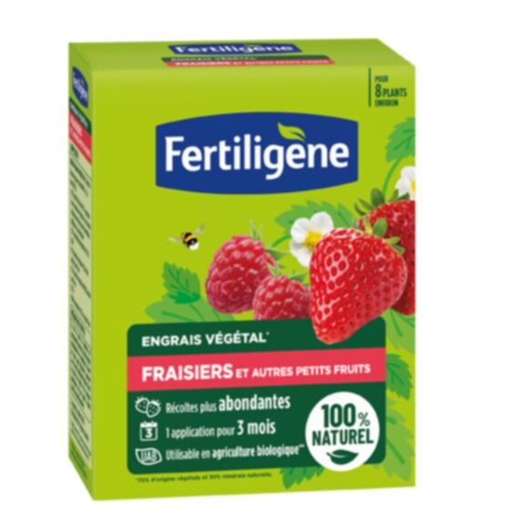 Engrais Végétal pour Fraisiers et Autres Petits Fruits UAB 650g - FERTILIGENE