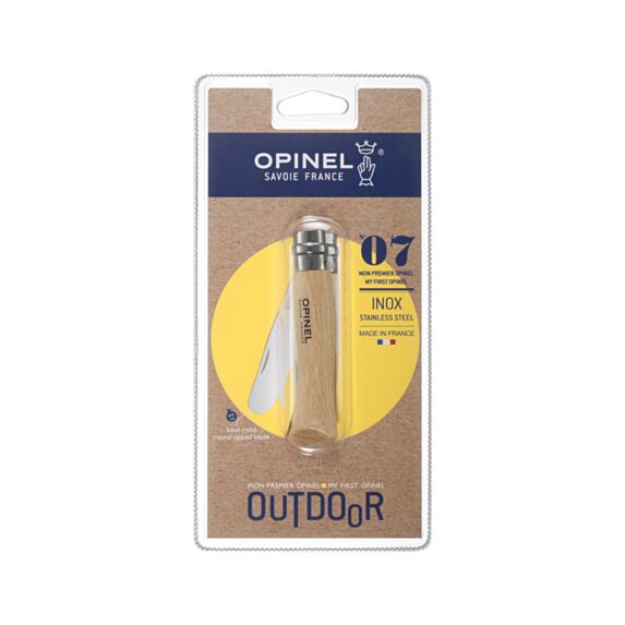 Couteau bout rond N7 - lame inox - OPINEL