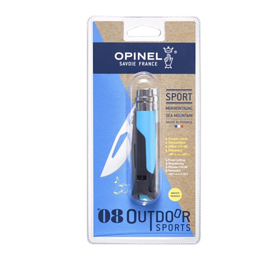 Couteau n°08 outdoor anthracite bleu