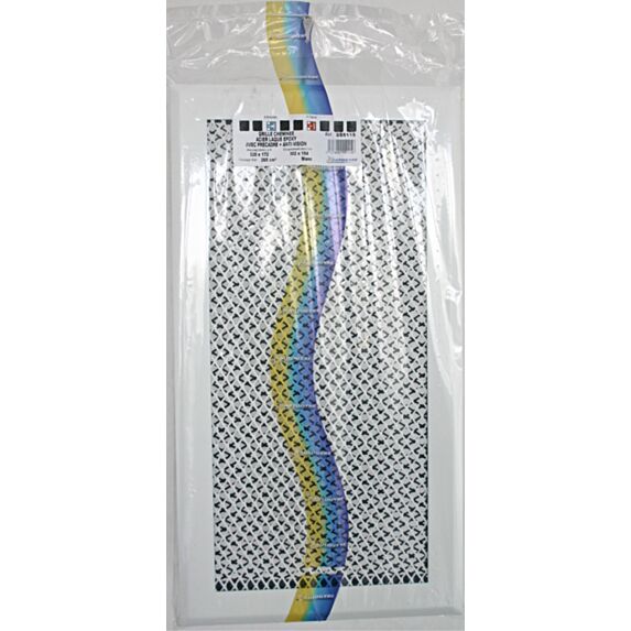 grille cheminée en acier blanc 15x30 - AUTOGYRE