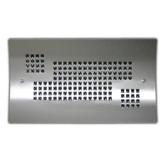 grille cheminée gamme epure 35x20 - inox brossé - AUTOGYRE
