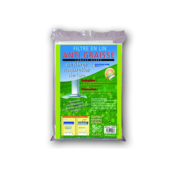filtre hotte - anti-graisse lin naturel - AUTOGYRE
