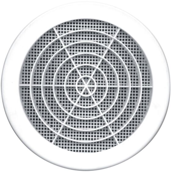 grille plastique ø147mm - avec moustiquaire - AUTOGYRE