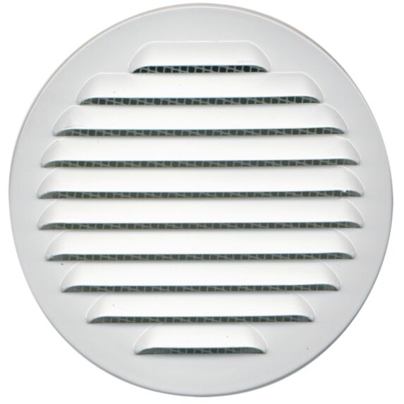 grille aluminium blanc ø110mm - avec moustiquaire - AUTOGYRE