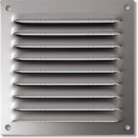 grille aluminium 100x100mm - avec moustiquaire - AUTOGYRE