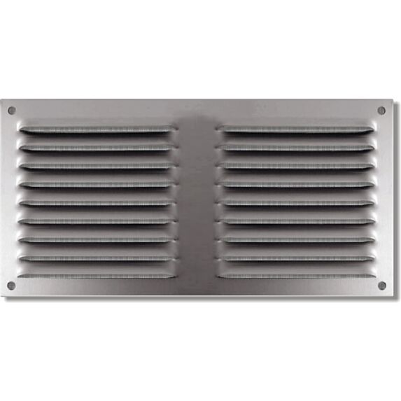 grille aluminium 300x150mm - avec moustiquaire - AUTOGYRE