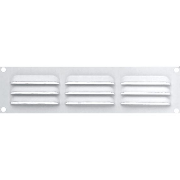 grille alu blanc 180x50mm - avec moustiquaire - AUTOGYRE