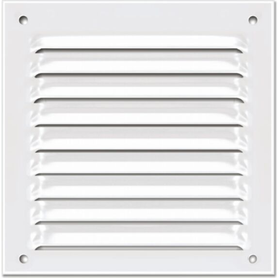 grille alu blanc 150x150mm - avec moustiquaire - AUTOGYRE