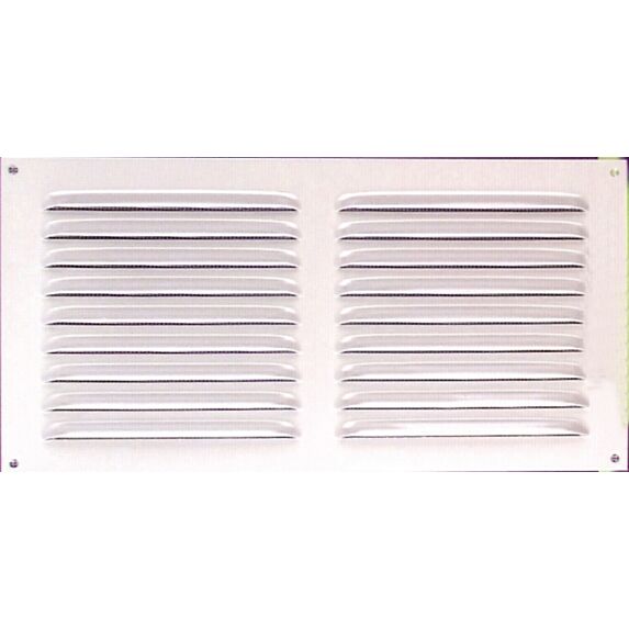 grille alu blanc 300x150mm - avec moustiquaire - AUTOGYRE