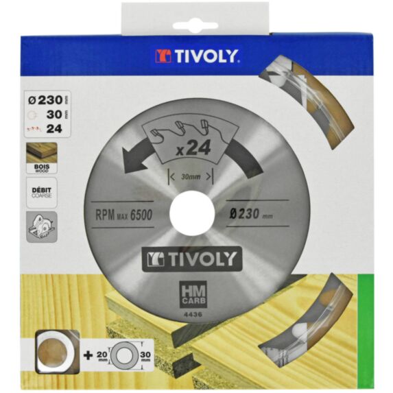 Lame 24 dents Ø230mm - TIVOLY
