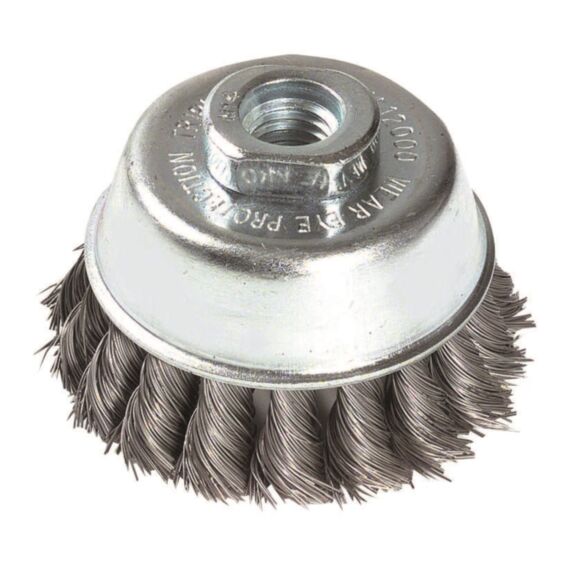 Brosse coupe fil acier torsadé pour métal ø65mm