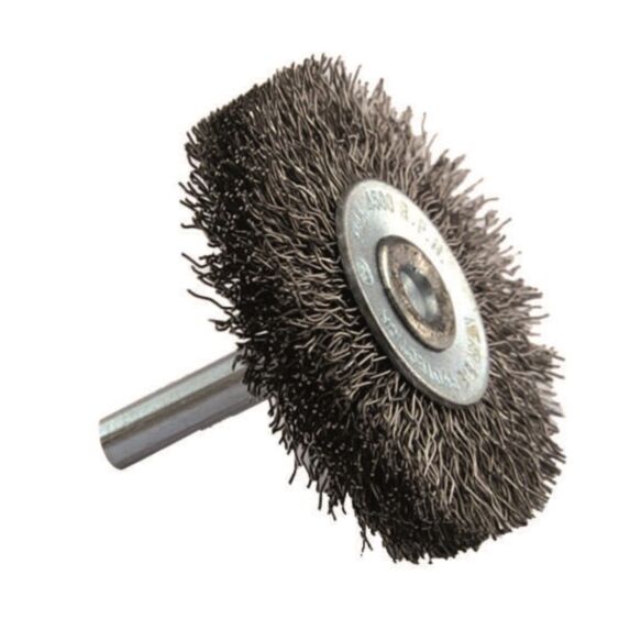 Brosse circulaire fil acier ondulé pour bois ø75mm