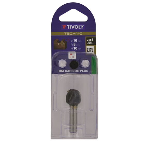 Fraise à canneler ø 16mm queue 8mm