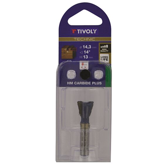 Fraise à queue d'arronde ø14.3mm queue 8mm