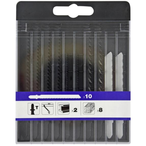 10 lames de scie sauteuse T pour bois/métaux non ferreux - TIVOLY