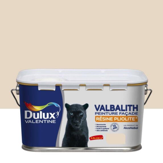 Peinture Façade Valbalith Ton Pierre Mat 2,5L - DULUX VALENTINE