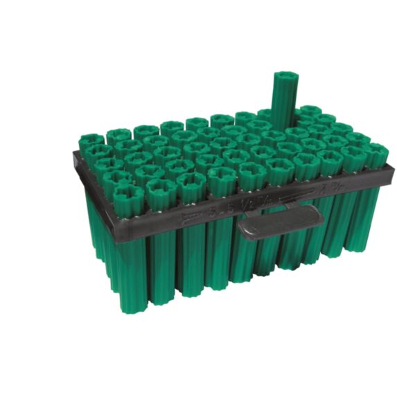 Lot de 50 chevilles matériaux pleins Ø7x35 mm vert - RED HEAD