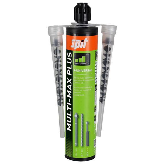 Résine multi-applications béton/maçonnerie MULTIMAX+ gris 300ml + buses - SPIT