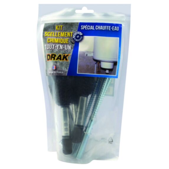 Kit scellement chimique tout-en-un + M8 - DRAK