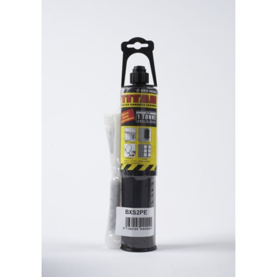 Cartouche TITAN de 150ml ton gris + 2 buses + 1 poussoir RED HEAD 