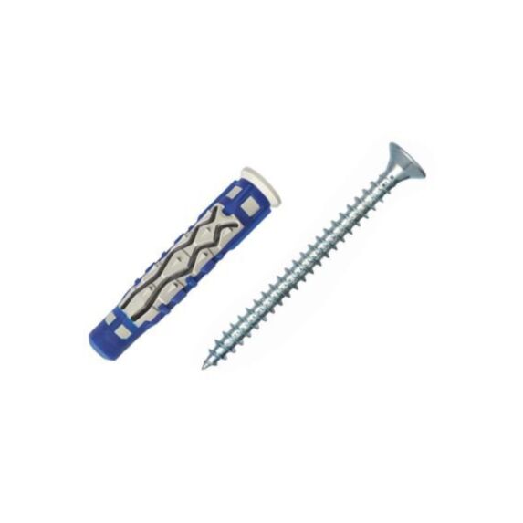 Boîte de 30 chevilles bi-matières D8x50 + vis TF D4,5x60 - RED HEAD