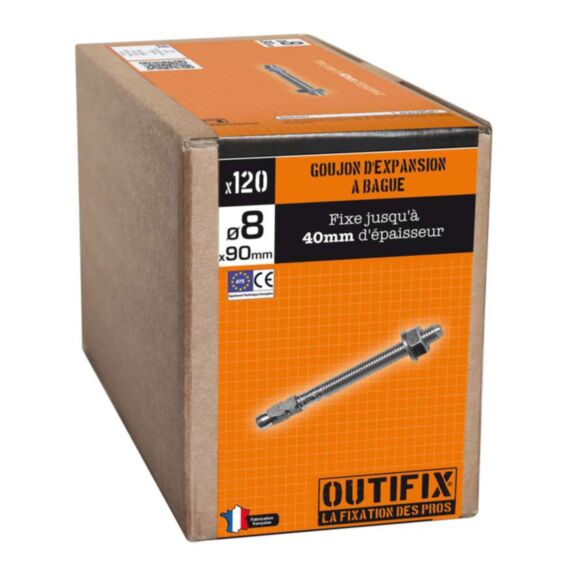 120 Goujon à Béton Ø8x90mm  - RED HEAD