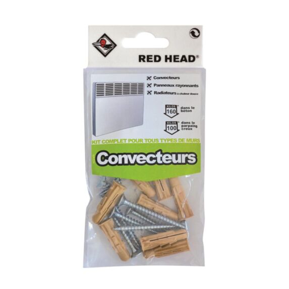 Kit convecteurs GRAPEX Ø8x32mm + vis Ø5x50mm