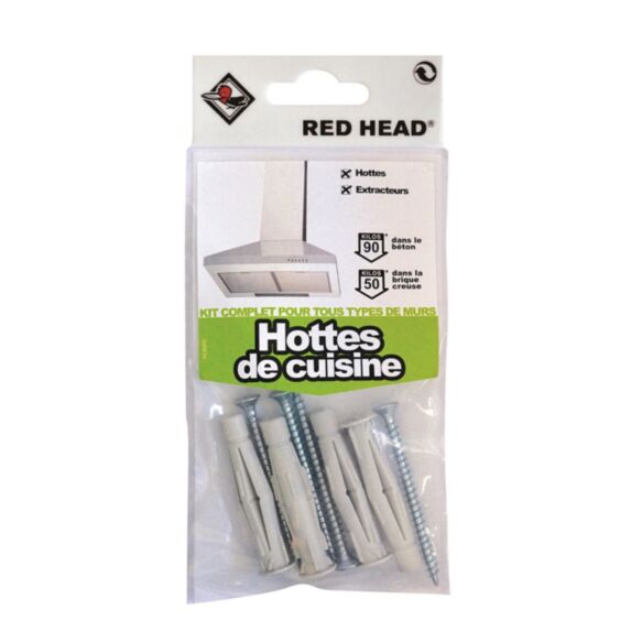 Kit Fixation Corner Blanc Polypropylène 8x50