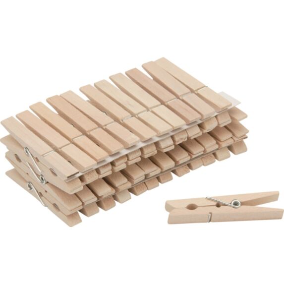 36 Pinces à linge bois traditionnel