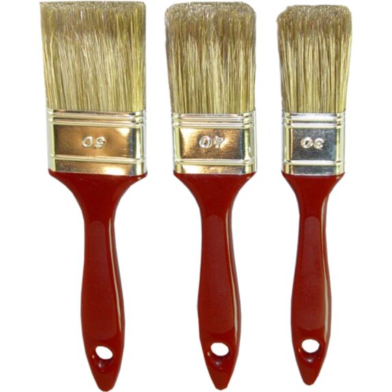 Lot de 3 pinceaux traitement des bois