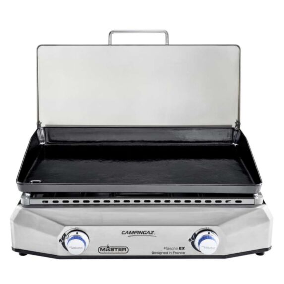 Plancha Gaz à poser Master EX 60x40cm 6kW Fonte Émaillée + Couvercle - CAMPINGAZ