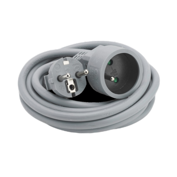 Rallonge électrique 3m 3g1.5 gris se - DEBFLEX
