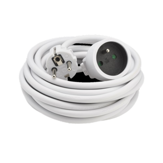 Rallonge électrique 5m blanc