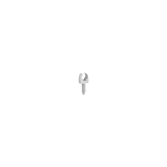 Clips tube + cheville ø16 gris sachet de 10