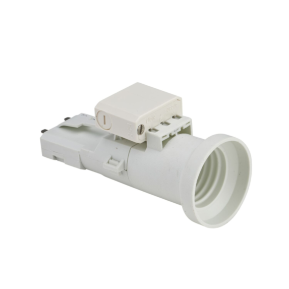 Douille DCL E27 + Fiche DCL 2 amp NF blanc - DEBFLEX