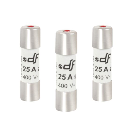 Fusible x3 10,3x38 25a 380v