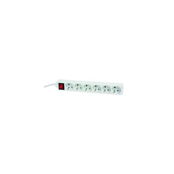 Bloc 6p 2P+T blanc 1m5+ interrupteur - DEBFLEX
