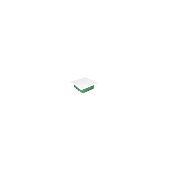 Boite de dérivation encastrée maçonnerie + couvercle 130x130/P45 vert