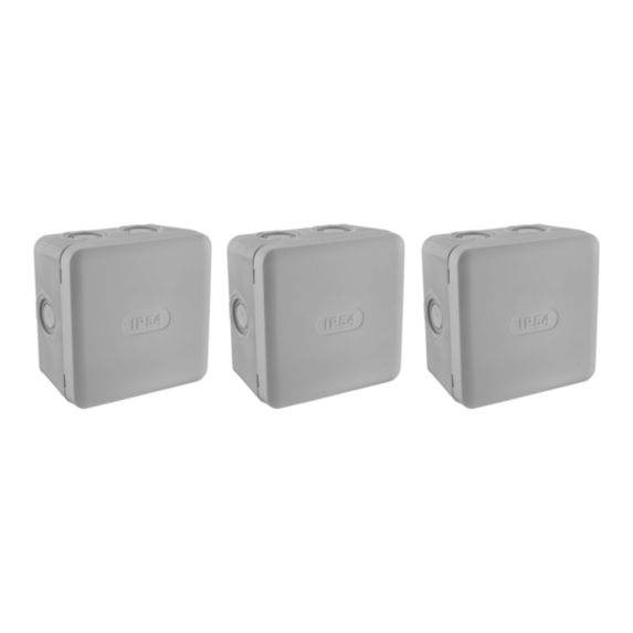 Boite de dérivation IP54 85x85x50 lot de 3 - DEBFLEX
