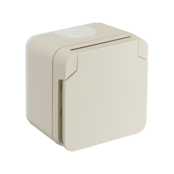 Prise de courant étanche Cyklone IP55 2P+T Sable - DEBFLEX