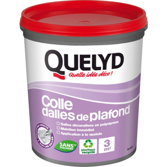 Colle Dalles de Plafond Polystyrène Pot 1kg - QUELYD