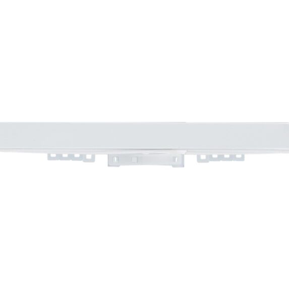 Rail 24x16mm 2 Rideaux Blanc Acier 180cm