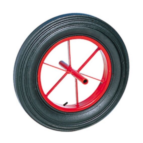 Roue de brouette axe soudé. Pneumatique - Charge admissible 200kg. Ø400mm - CIME