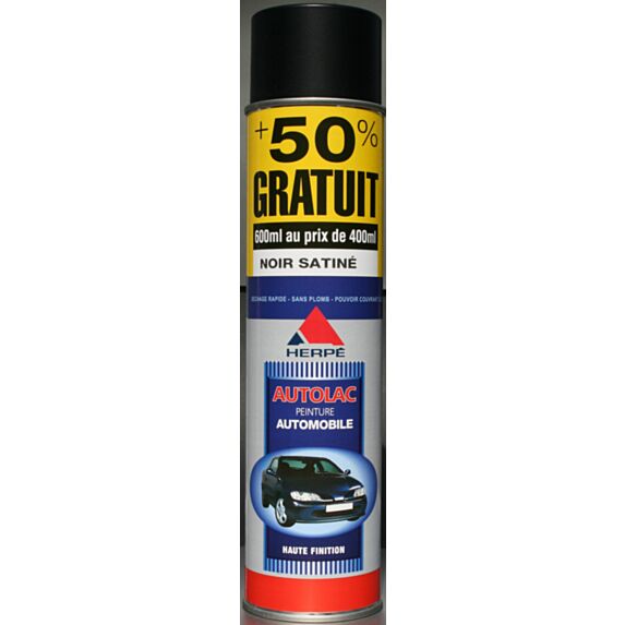 PEINTURE NOIR SATIN 600ML