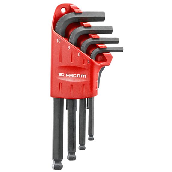 Jeu de 9 cles males longues à tete spherique - FACOM