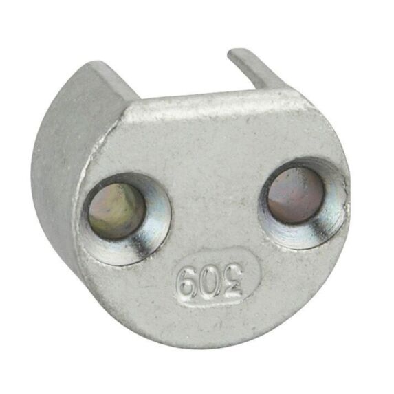 Gâche de Tringle d'Extrémité à Encastrer 90x16mm - FERCO