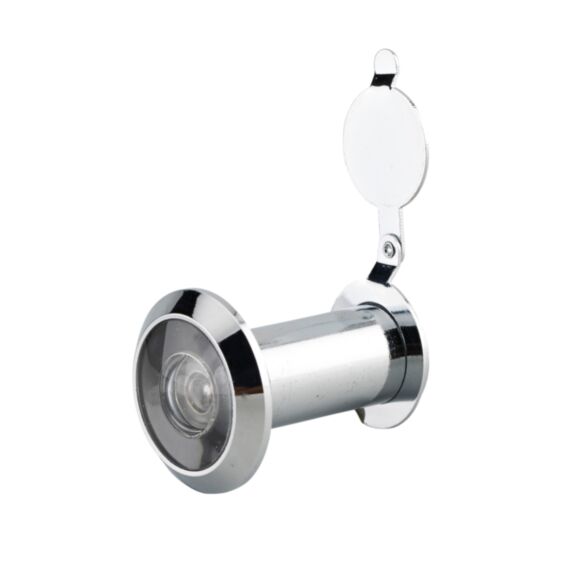 Judas optique 200° laiton chromé pour porte d'entrée - THIRARD